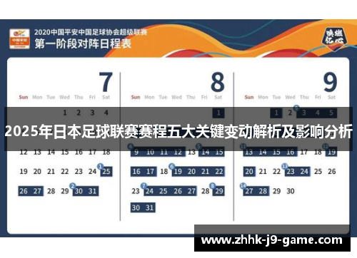2025年日本足球联赛赛程五大关键变动解析及影响分析